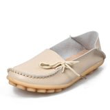 Soft Leisure Flats Women Leather Shoes