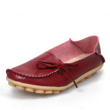 Soft Leisure Flats Women Leather Shoes