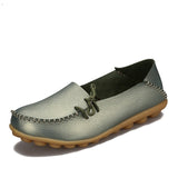 Soft Leisure Flats Women Leather Shoes