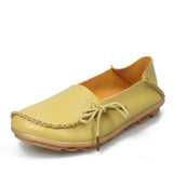 Soft Leisure Flats Women Leather Shoes