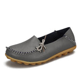 Soft Leisure Flats Women Leather Shoes