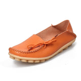 Soft Leisure Flats Women Leather Shoes
