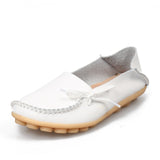 Soft Leisure Flats Women Leather Shoes