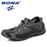BONA 2018 Summer Sneakers Breathable Men Casual Shoes