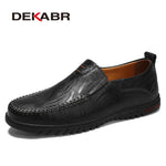 DEKABR Men Shoes Genuine leather Comfortable Men Casual Shoes