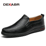 DEKABR Men Shoes Genuine leather Comfortable Men Casual Shoes