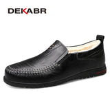 DEKABR Men Shoes Genuine leather Comfortable Men Casual Shoes