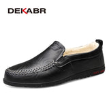 DEKABR Men Shoes Genuine leather Comfortable Men Casual Shoes