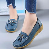 Spring Flats Women Shoes Loafers Genuine Leather