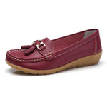 Spring Flats Women Shoes Loafers Genuine Leather