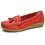 Spring Flats Women Shoes Loafers Genuine Leather