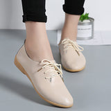 NAUSK Genuine Leather Summer Loafers Women Casual Shoes