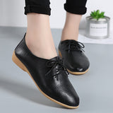 NAUSK Genuine Leather Summer Loafers Women Casual Shoes