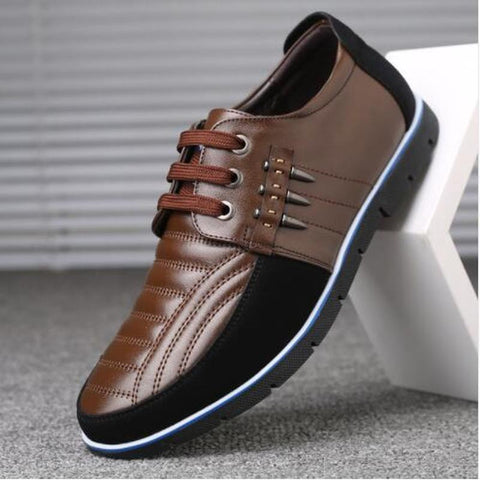 QWEDF Men genuine leather shoes