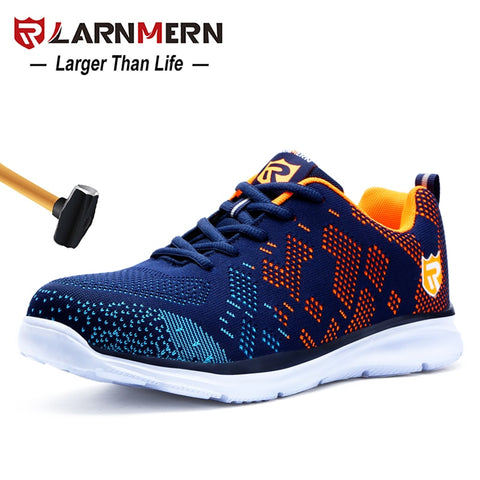 LARNMERN Lightweight Breathable Men Safety Shoes